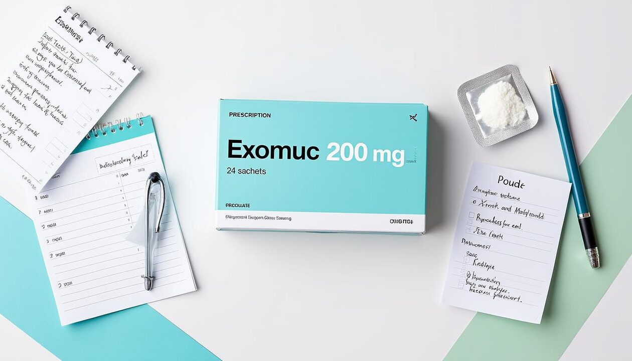 découvrez l'essentiel sur exomuc 200 mg en boîte de 24 sachets : ses usages, la posologie recommandée et des conseils pratiques pour optimiser son efficacité. toutes les informations pour bien utiliser ce médicament contre les troubles respiratoires.